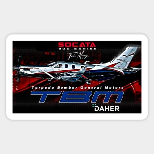 Daher Socata TBM 900 Series GA Aviation Magnet